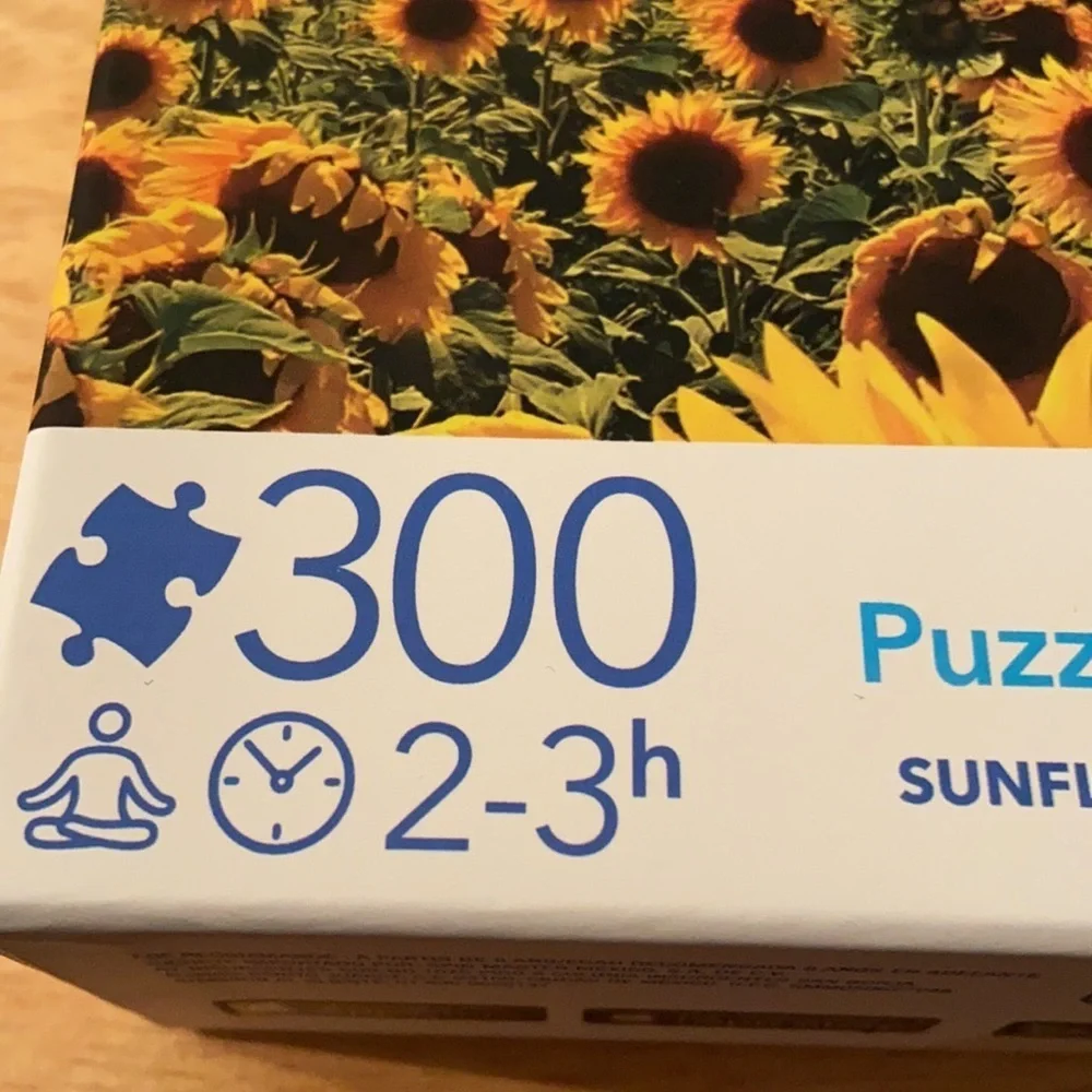 Calm Mindful 300 Piece Puzzle of Sunflower Fields Scenery Set New - Picture 6 of 8